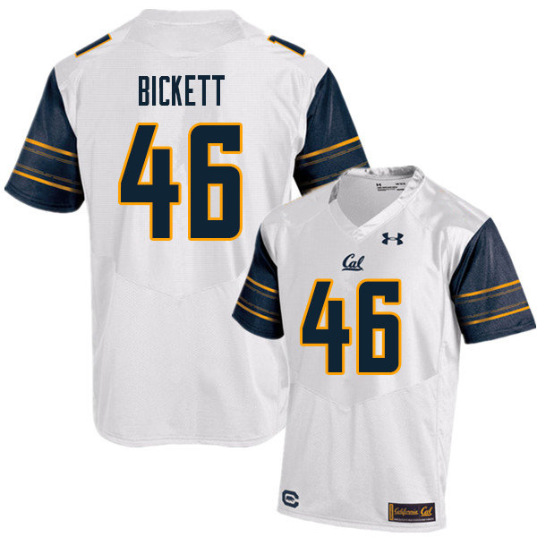 Men #46 Louie Bickett Cal Bears UA College Football Jerseys Sale-White